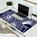 Indigo Poppies Desk Mat Gallery Image 2