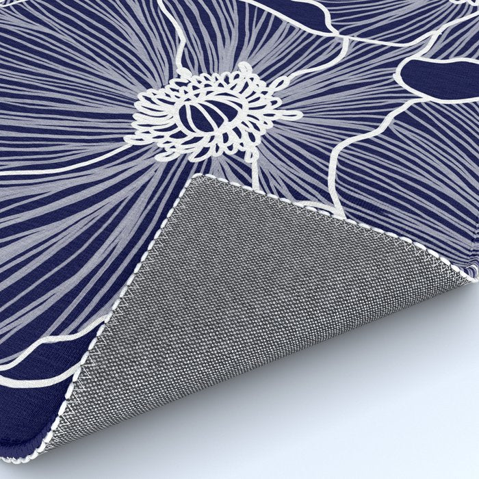Indigo Poppies Rug Gallery Image 4