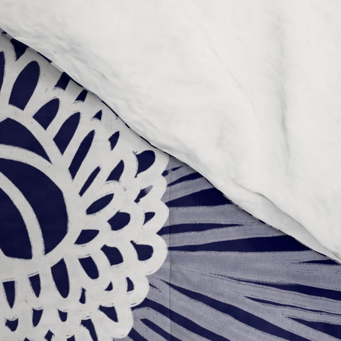 Indigo Poppies Comforter Gallery Image 4