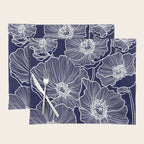 Indigo Poppies Placemat Gallery Image 1