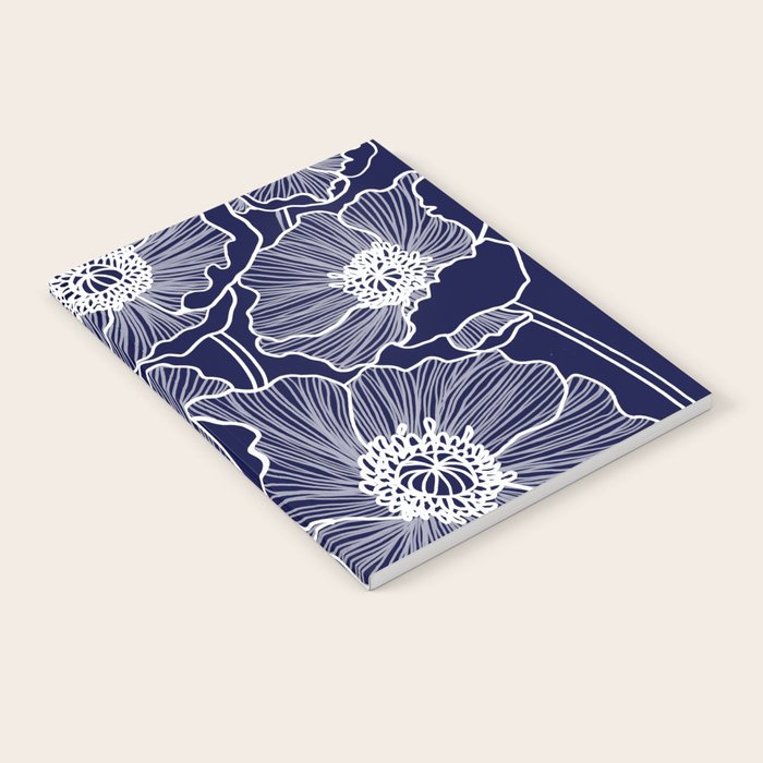 Indigo Poppies Notebook Gallery Image 1