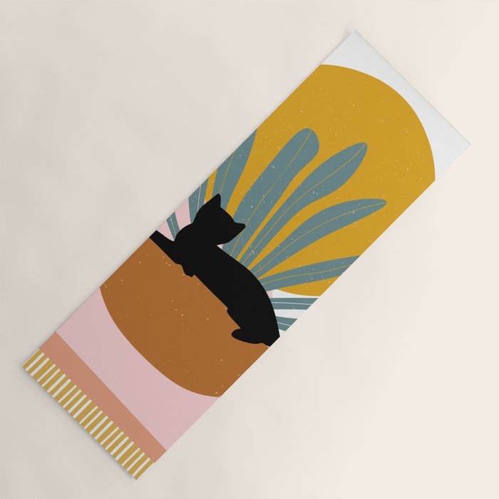 The Cat and The Sun III Yoga Mat Gallery Image 1