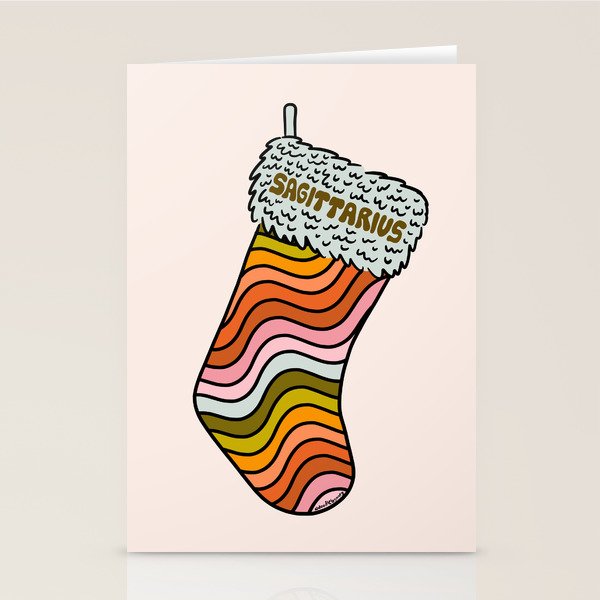 Sagittarius Stocking Stationery Card Gallery Image 2