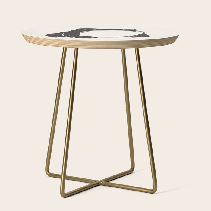 Matsumoto Hoji Japanese Grumpy Frog Art Print Side Table Gallery Image 1