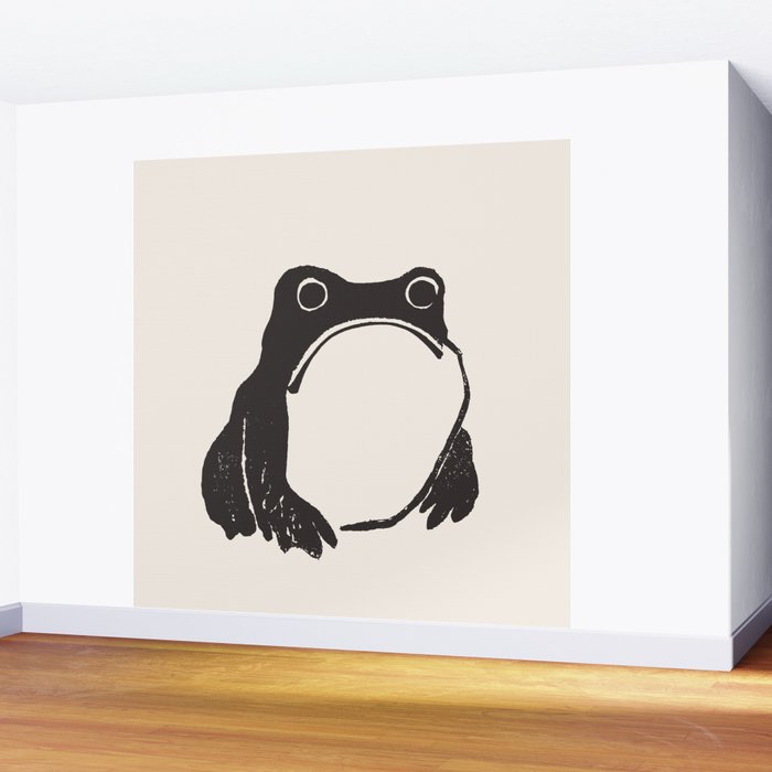 Matsumoto Hoji Japanese Grumpy Frog Art Print Wall Mural Gallery Image 2