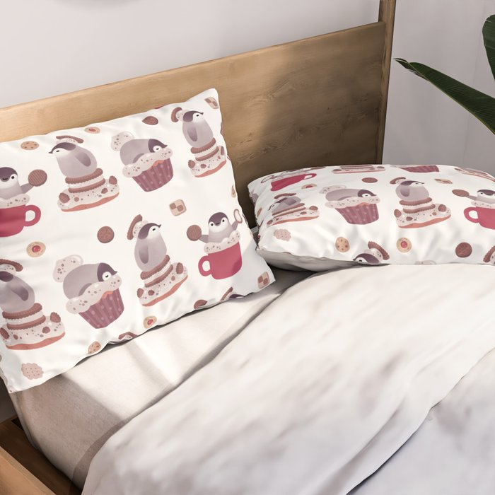 Cookie & cream & penguin Pillow Sham Gallery Image 2