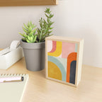 mid mod geometric shapes summer Mini Art Print Gallery Image 2