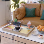 mid mod geometric shapes summer Serving Tray Gallery Image 2