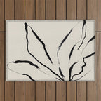 Ink Flower 1 Outdoor Rug Gallery Image 1