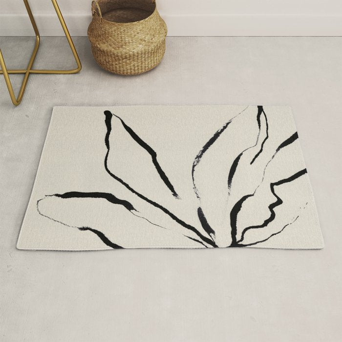 Ink Flower 1 Rug Gallery Image 1