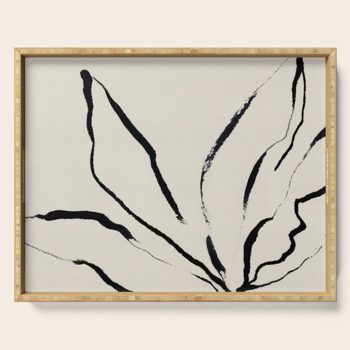 Ink Flower 1 Serving Tray Gallery Image 1