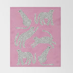 Pink Leopard Throw Blanket Gallery Image 2