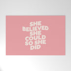 She Believed She Could So She Did Welcome Mat Gallery Image 1