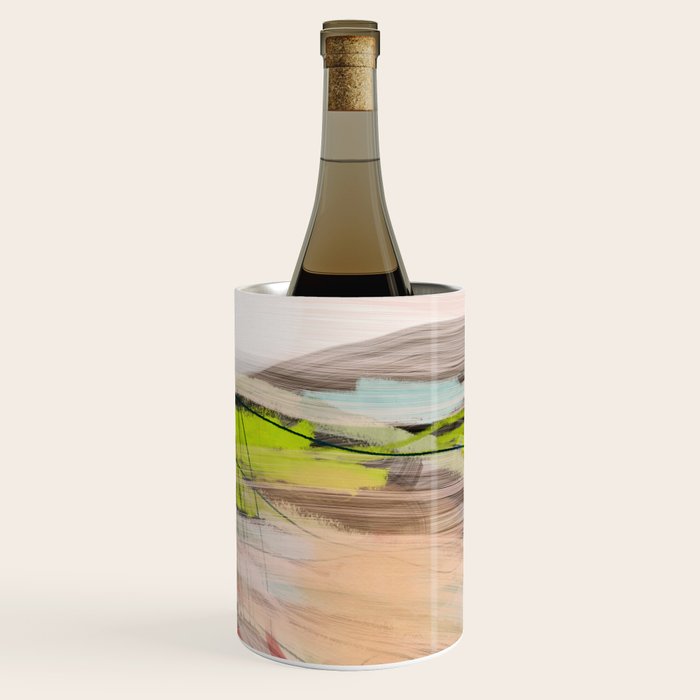 landscape in pastel abstract Wine Chiller Gallery Image 1