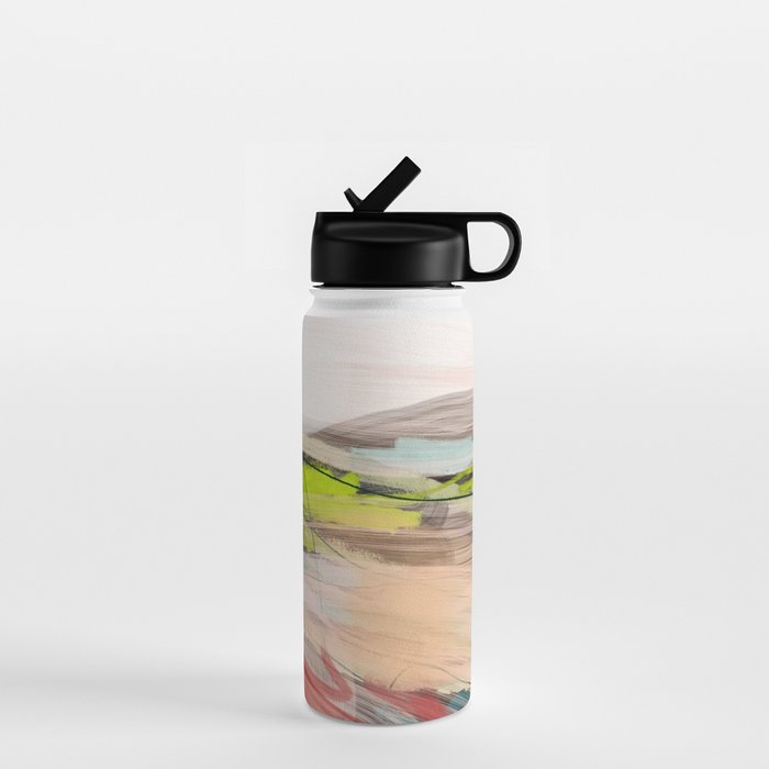 landscape in pastel abstract Water Bottle Gallery Image 1