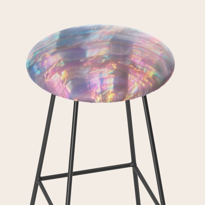 Opal Glow Pearlescent Abstract Stool Gallery Image 2