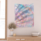 Opal Glow Pearlescent Abstract Wall Tapestry Gallery Image 2