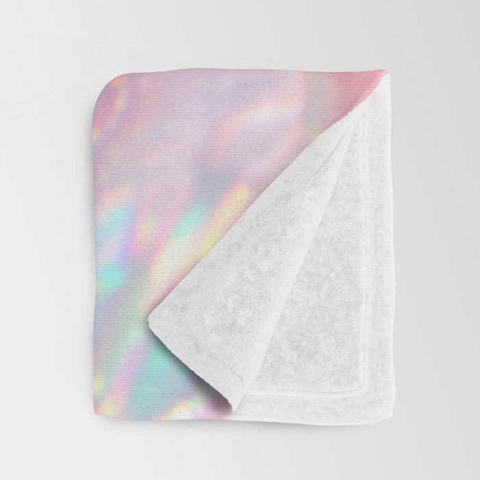 Opal Glow Pearlescent Abstract Throw Blanket Gallery Image 3