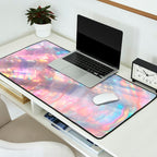 Opal Glow Pearlescent Abstract Desk Mat Gallery Image 2