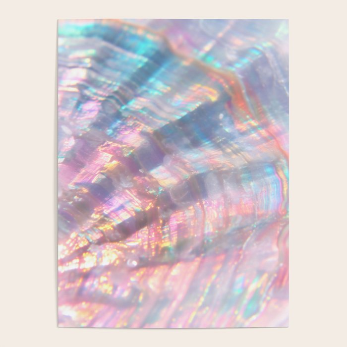 Opal Glow Pearlescent Abstract Poster Gallery Image 1