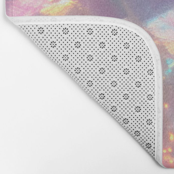 Opal Glow Pearlescent Abstract Bath Mat Gallery Image 2