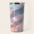 Opal Glow Pearlescent Abstract Travel Mug Gallery Image 1