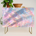 Opal Glow Pearlescent Abstract Credenza Gallery Image 1