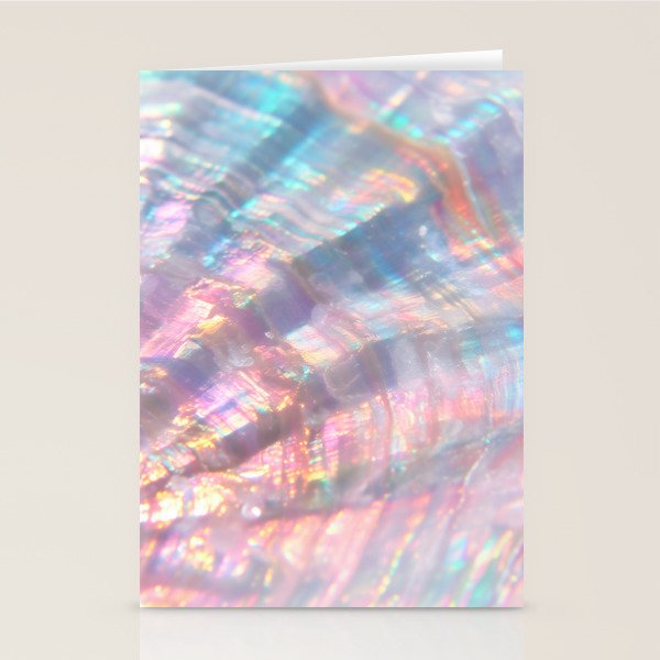 Opal Glow Pearlescent Abstract Stationery Card Gallery Image 2