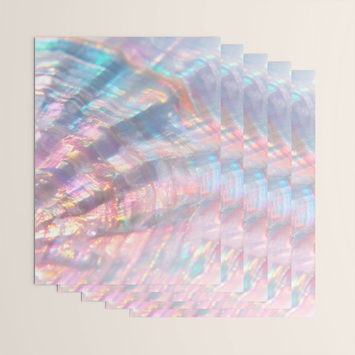 Opal Glow Pearlescent Abstract Wrapping Paper Gallery Image 3