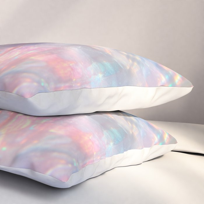 Opal Glow Pearlescent Abstract Pillow Sham Gallery Image 3