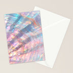 Opal Glow Pearlescent Abstract Stationery Card Gallery Image 2
