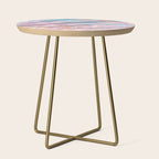 Opal Glow Pearlescent Abstract Side Table Gallery Image 1