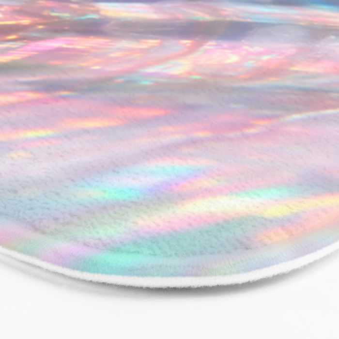 Opal Glow Pearlescent Abstract Bath Mat Gallery Image 3