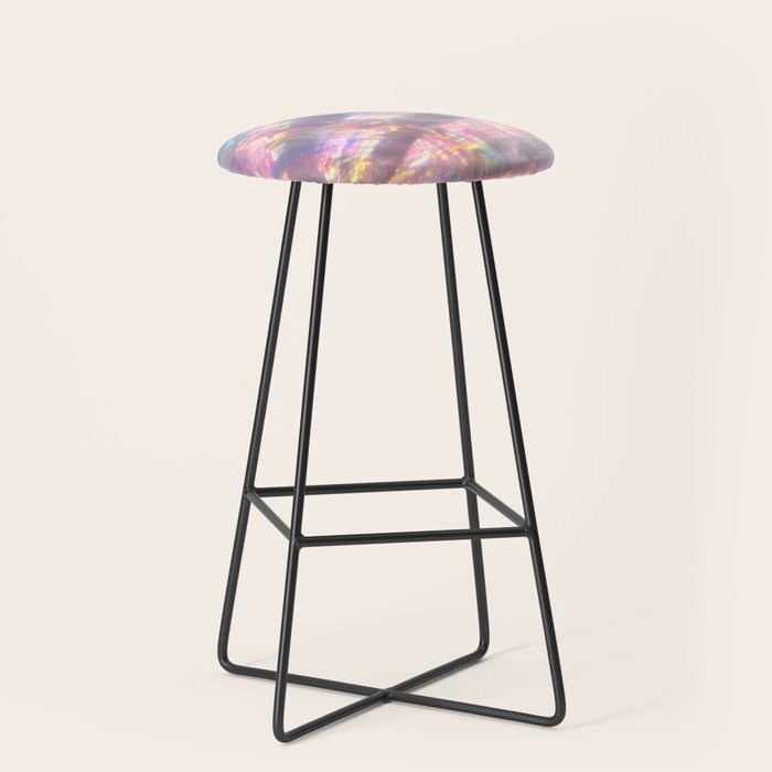 Opal Glow Pearlescent Abstract Stool Gallery Image 1