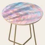 Opal Glow Pearlescent Abstract Side Table Gallery Image 2