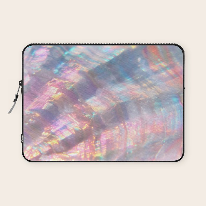 Opal Glow Pearlescent Abstract Laptop Sleeve Gallery Image 1