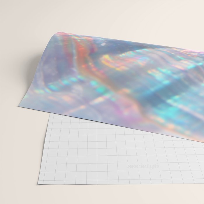 Opal Glow Pearlescent Abstract Wrapping Paper Gallery Image 2