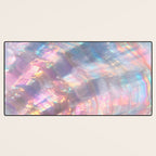 Opal Glow Pearlescent Abstract Desk Mat Gallery Image 3