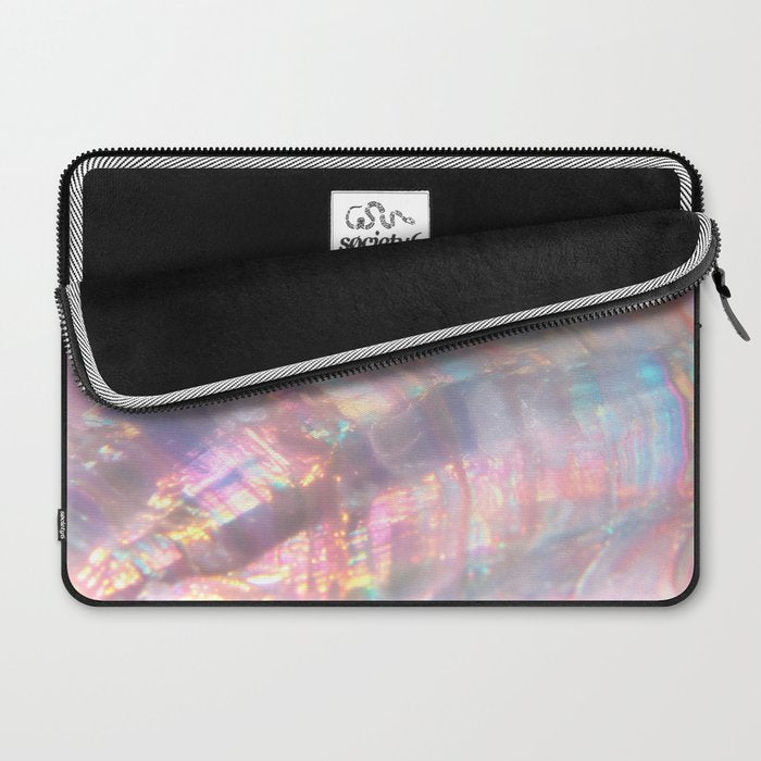 Opal Glow Pearlescent Abstract Laptop Sleeve Gallery Image 2
