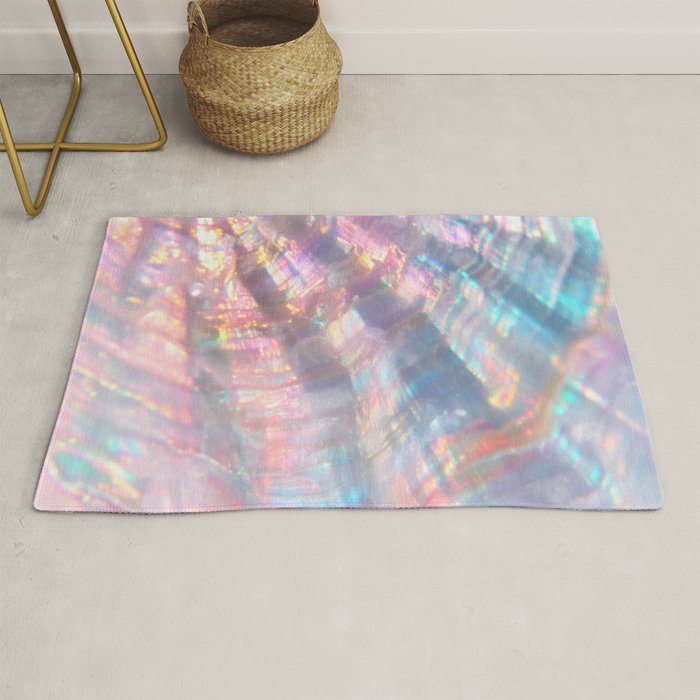 Opal Glow Pearlescent Abstract Rug Gallery Image 1