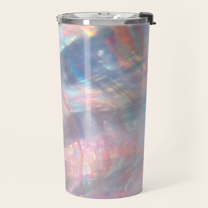 Opal Glow Pearlescent Abstract Travel Mug Gallery Image 2