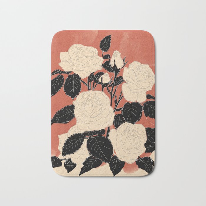 White Roses 4 Bath Mat Gallery Image 1