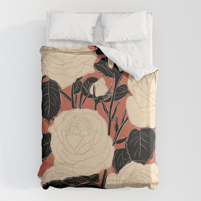 White Roses 4 Duvet Cover Gallery Image 1