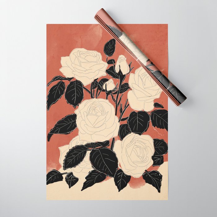 White Roses 4 Wrapping Paper Gallery Image 1