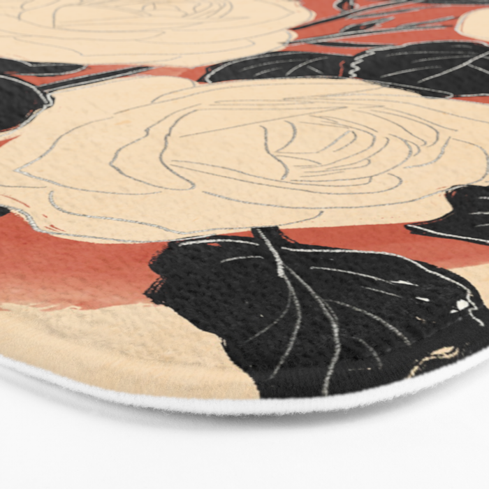 White Roses 4 Bath Mat Gallery Image 3
