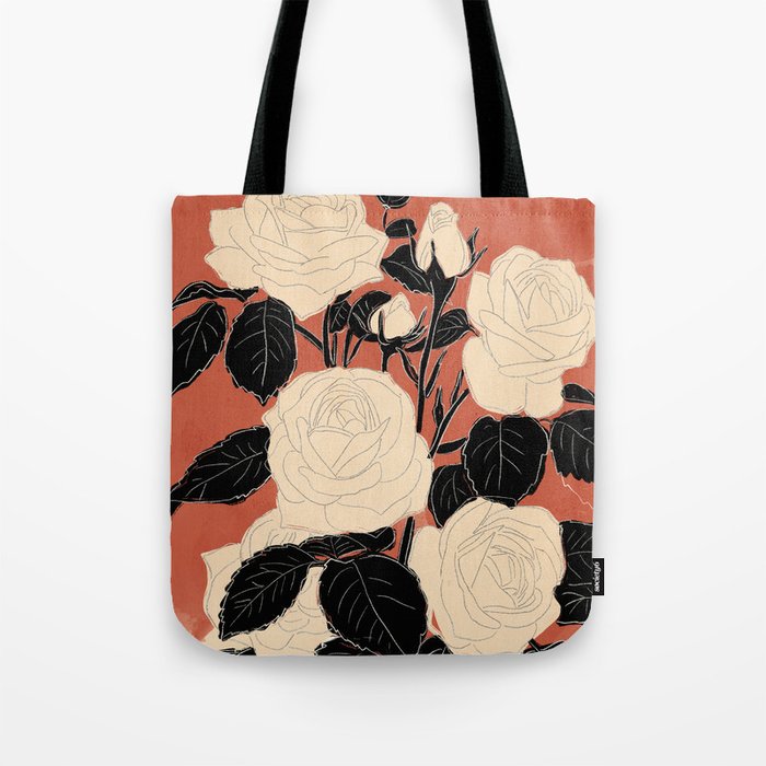 White Roses 4 Tote Bag Gallery Image 1