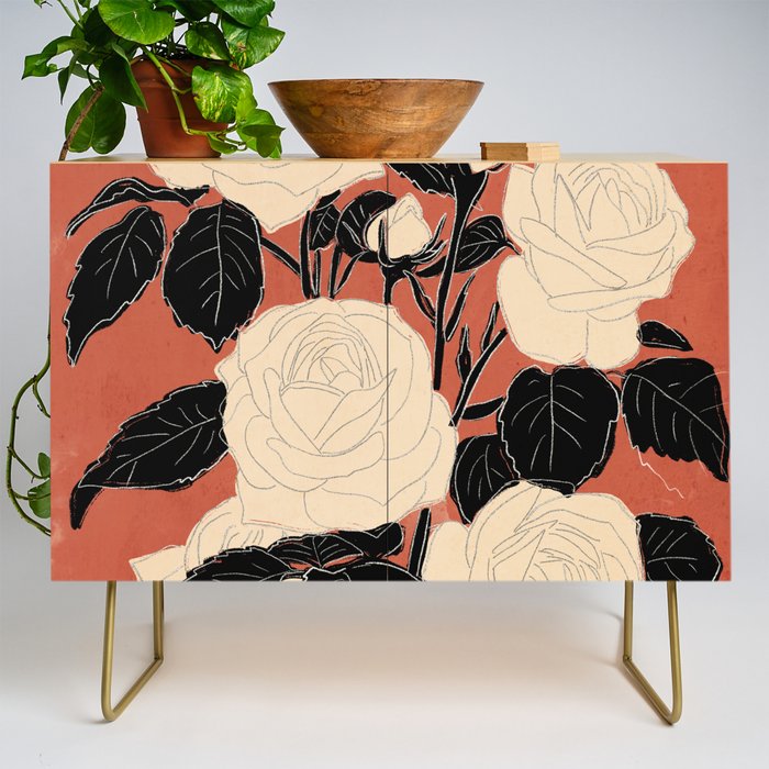 White Roses 4 Credenza Gallery Image 1
