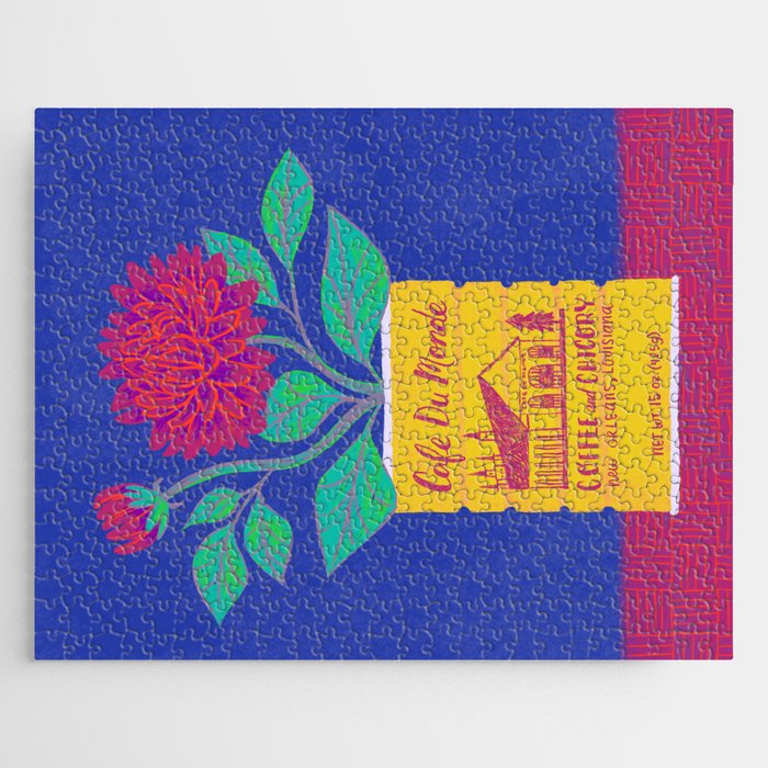 Cafe Du Monde Floral Bouquet Jigsaw Puzzle Gallery Image 1