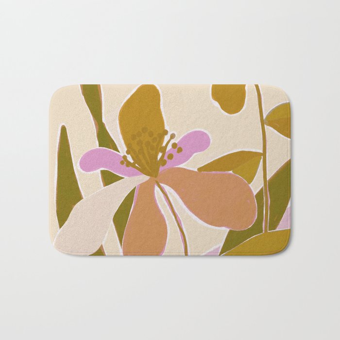 Colorful Iris Flowers Bath Mat Gallery Image 1