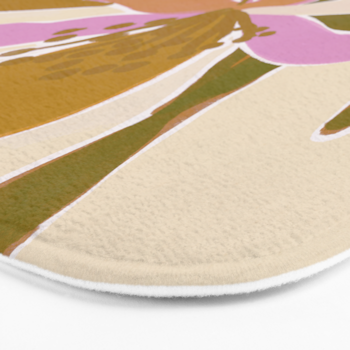 Colorful Iris Flowers Bath Mat Gallery Image 3